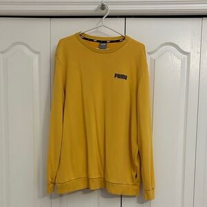 Puma Men's Mustard Crewneck Sweater